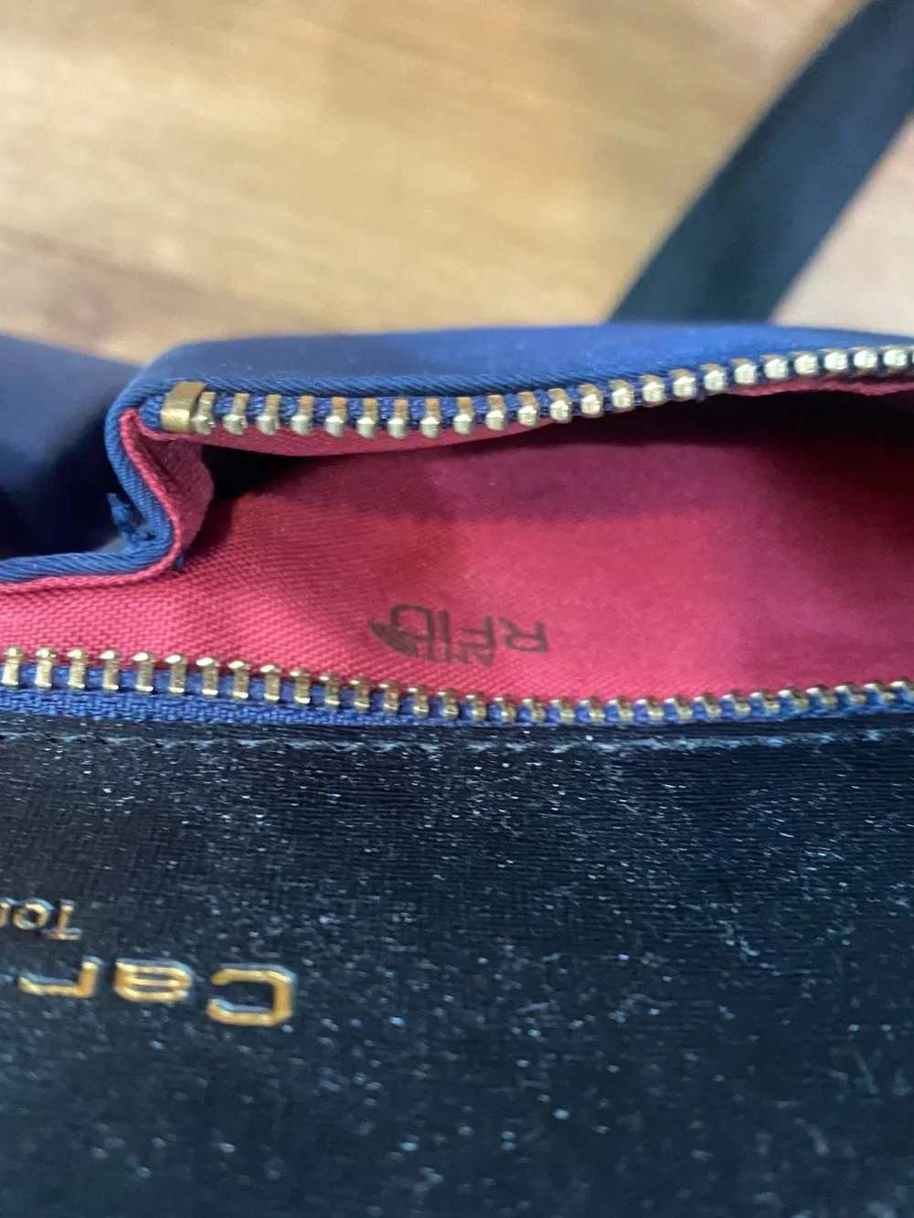 Navy Laptop Briefcase with Shoulder Strap